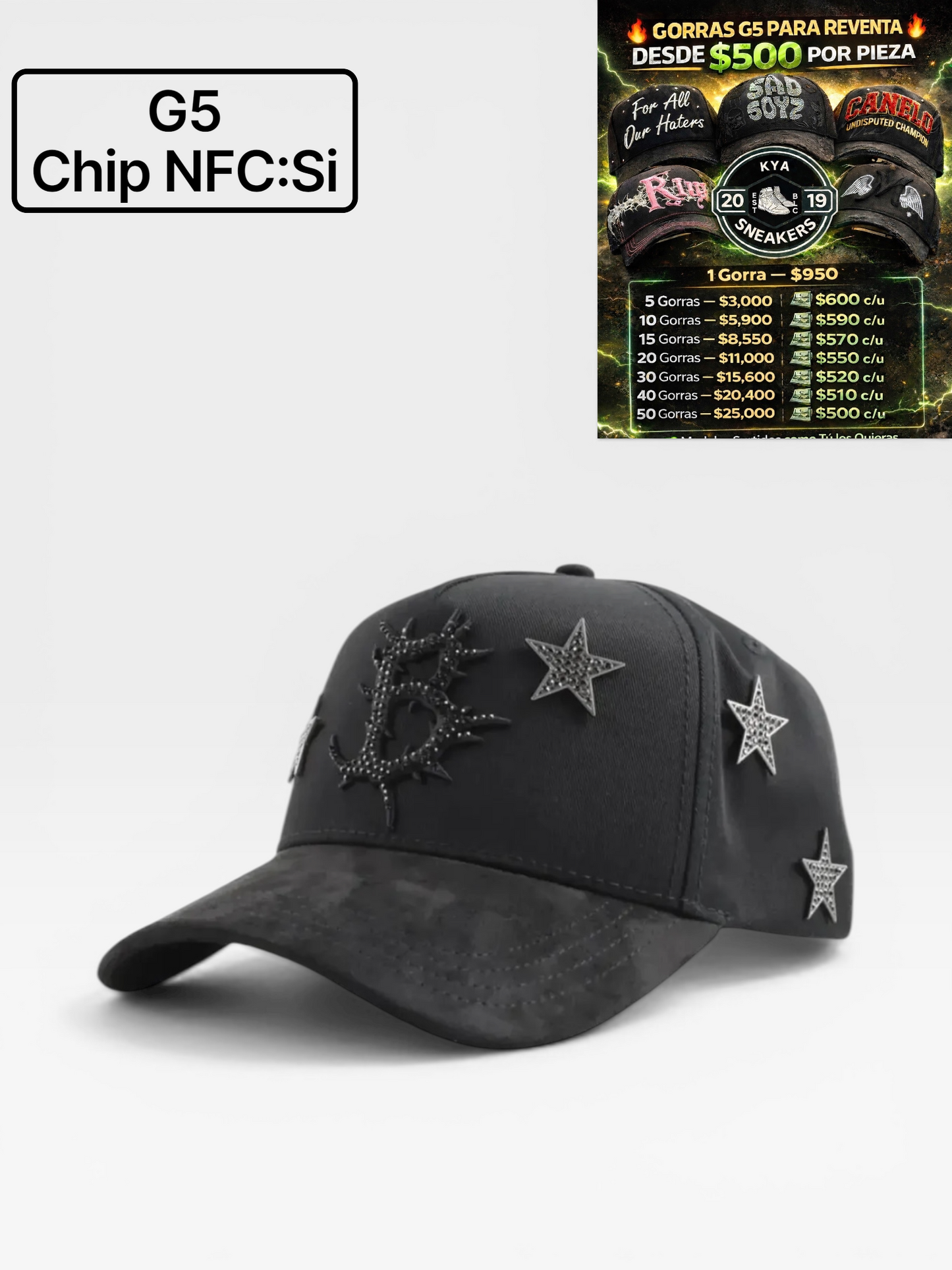Paquete Emprendedor 10 gorras x $5,700