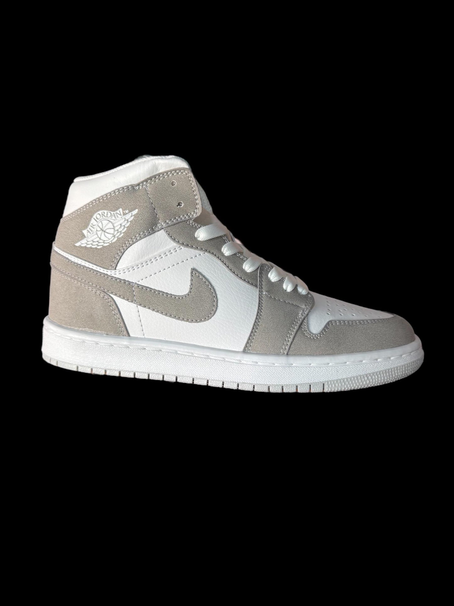 ordan Retro 1 High OG  Blanco Gris Humo 25/28